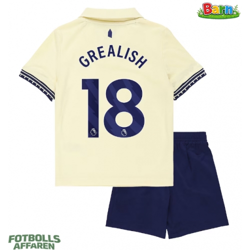 Everton Jack Grealish #18 Bortaställ Barn 2025-26 Kortärmad (+ Korta byxor)